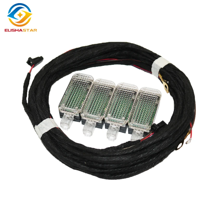 3AD947409 4 шт. светодиодный светильник для ног и кабеля для гольфа J etta MK5 MK6 Passat B6 B7 Tiguan Octavia Leon