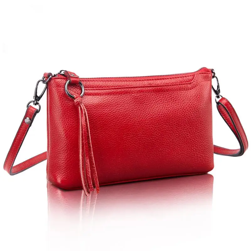 Женская сумка мессенджер из натуральной кожи однотонная|women shoulder bag|bag genuinedesigner bag |