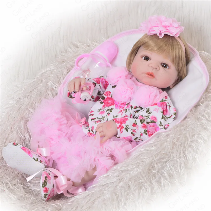 Reborn Baby Детские кухонные принадлежности для девочек 58 см Реалистичная из мягкого