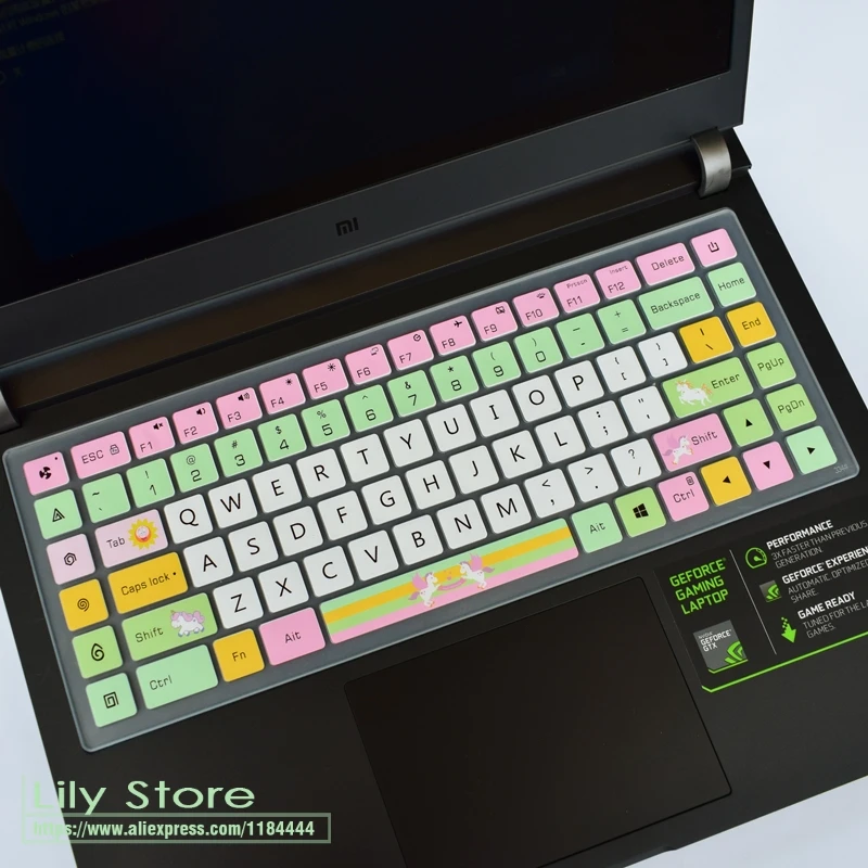 unicorn Ноутбук 15 Тетрадь с Nvidia Gtx 1060 15,6 дюйма для Xiaomi mi Ga mi нг чехол для клавиатуры ноутбука протектор Кожаный силикон - Цвет: unicorn