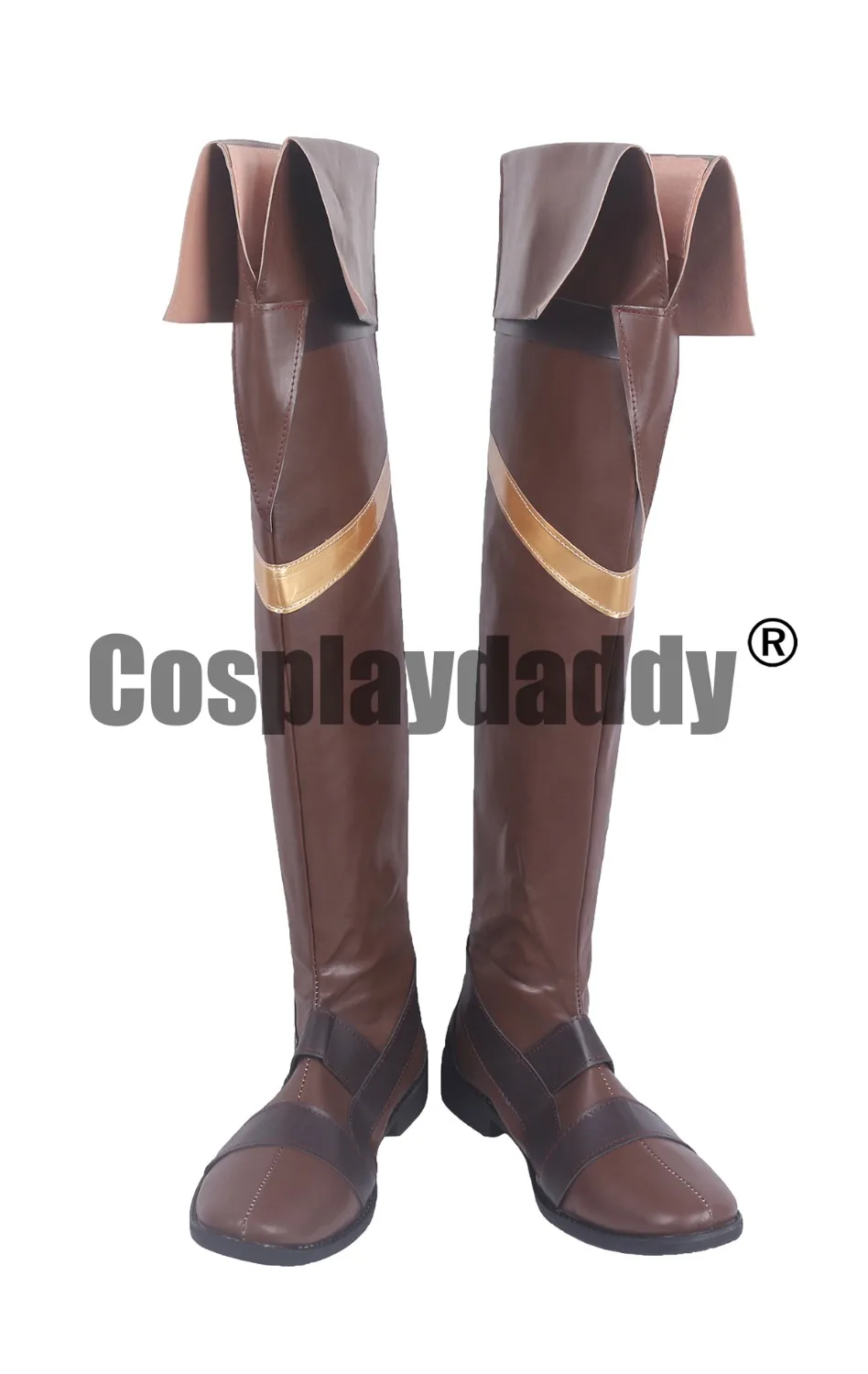 

Macross Delta Aerial Knights Roid Brehm White Knight Keith Aero Windermere Anime Cosplay Brown Shoes Long Boots S008