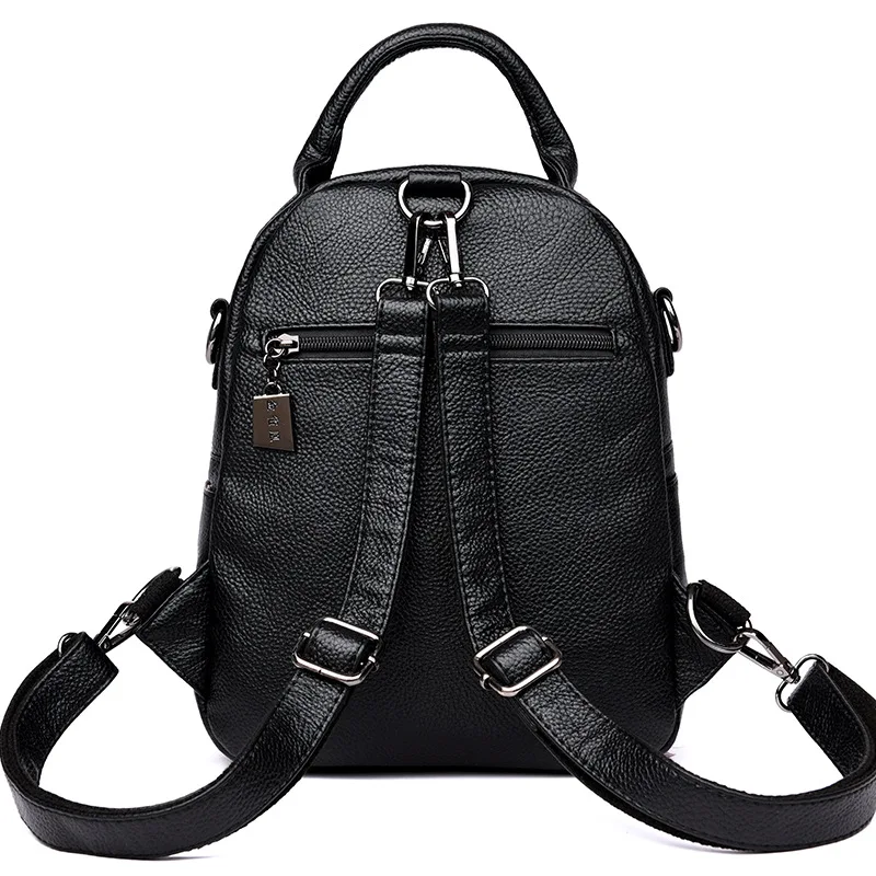 Рюкзак женский из искусственной кожи многофункциональный однотонный|Женские