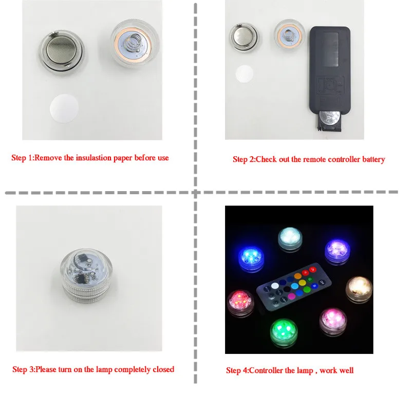 SMD2835 RGB погружной светодиодный подводный свет Водонепроницаемая круглая лампа