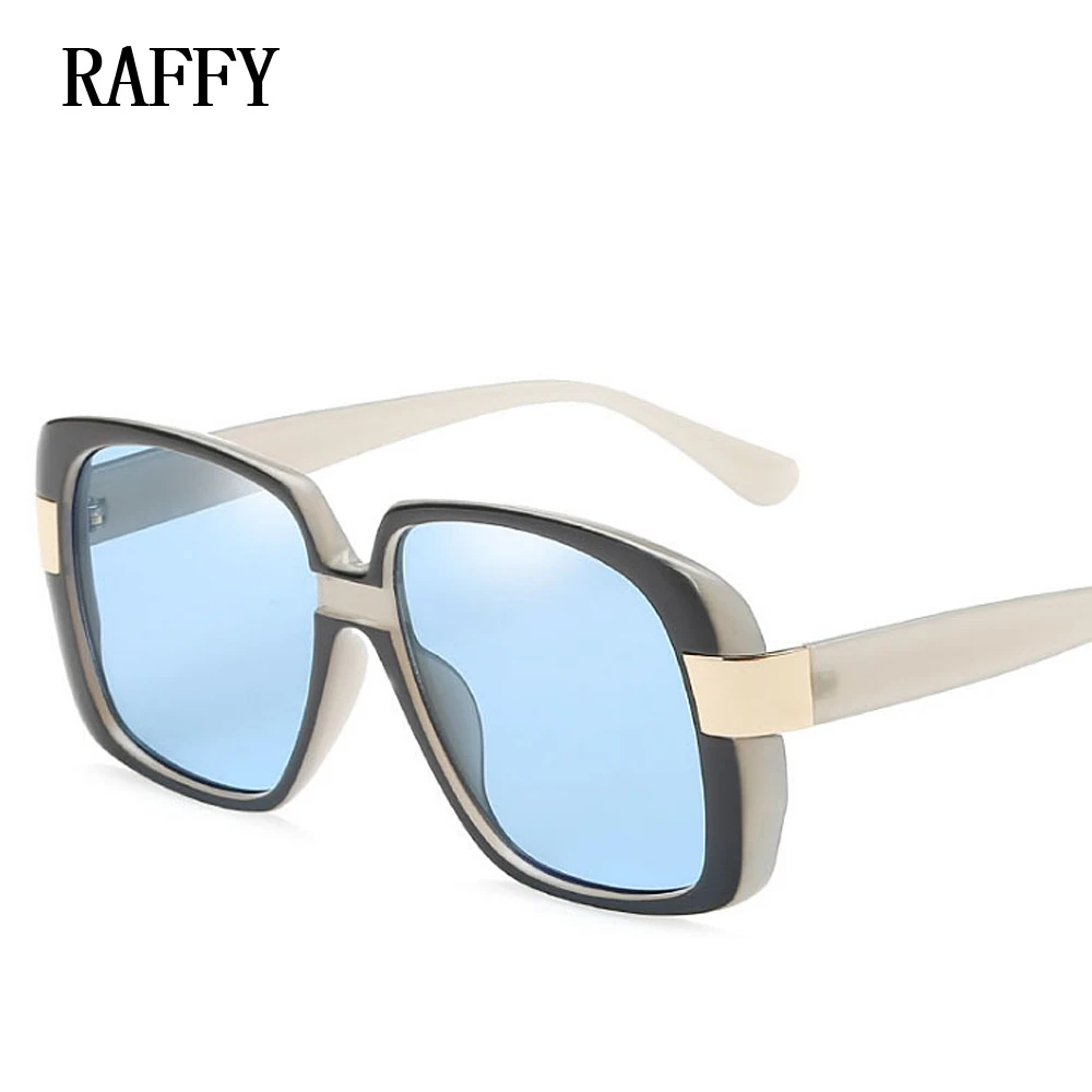 2018 Raffy моды большие квадратные очки Для женщин Винтаж Брендовая Дизайнерская