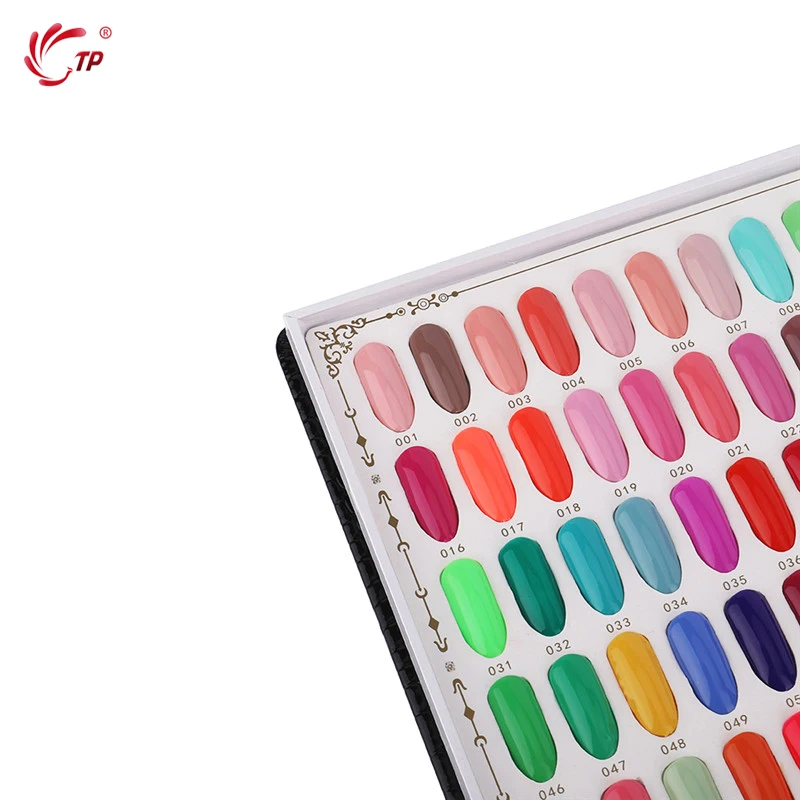 

TP 160/240 Colors with False Nail Tips Display Card Book Set Salon PU Leather Gel Polish Coloring Chart Showing Shelf Tool Kit