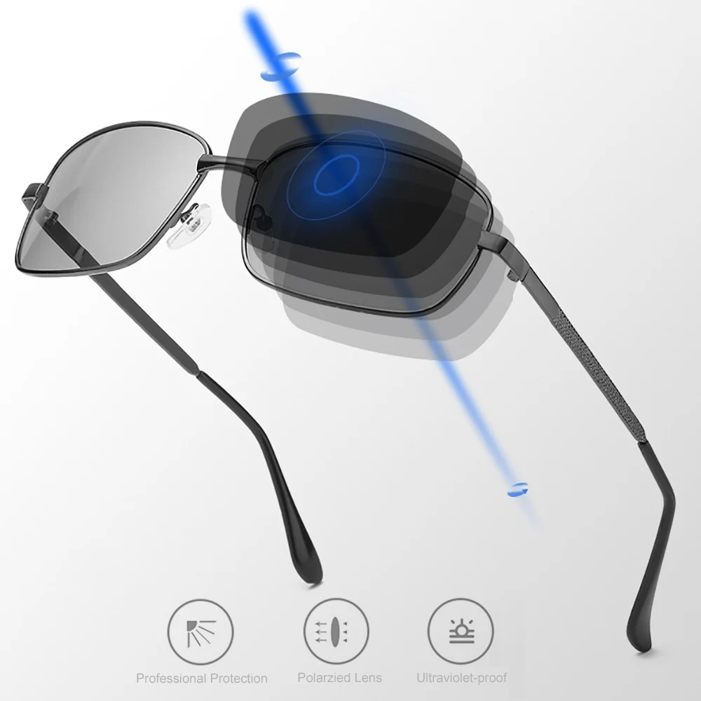 Очки солнцезащитные VIVIBEE поляризационные для мужчин и женщин прямоугольной