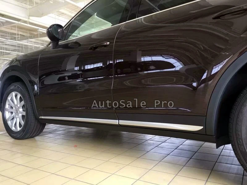 (Only Fit For European Car Model) Side Panel Door Body Molding Trim Protector 6pcs ABS Matte Porsche Cayenne 2018 2019 |