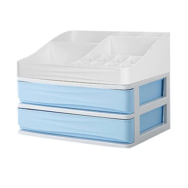 CombinablePlastic косметический ящик Органайзер для макияжа коробка для хранения косметики контейнер для ногтей шкатулка держатель настольный чехол для хранения - Цвет: 13