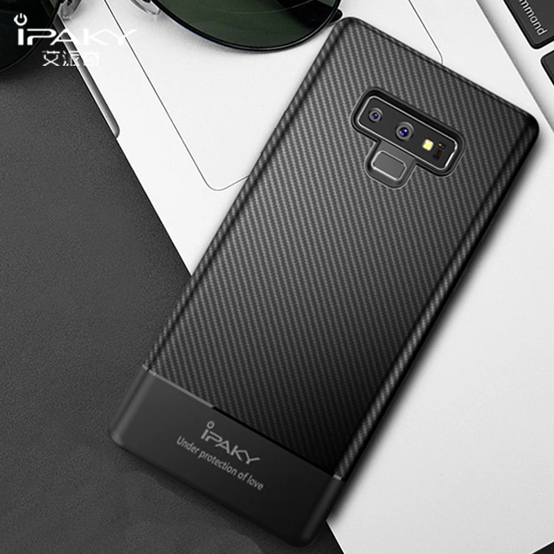 Для samsung Note 9 Чехол iPaky Coque для samsung Galaxy Note 9 чехол силиконовый чехол из углеродного волокна TPU чехол для samsung NOTE9 чехол s 6,4"