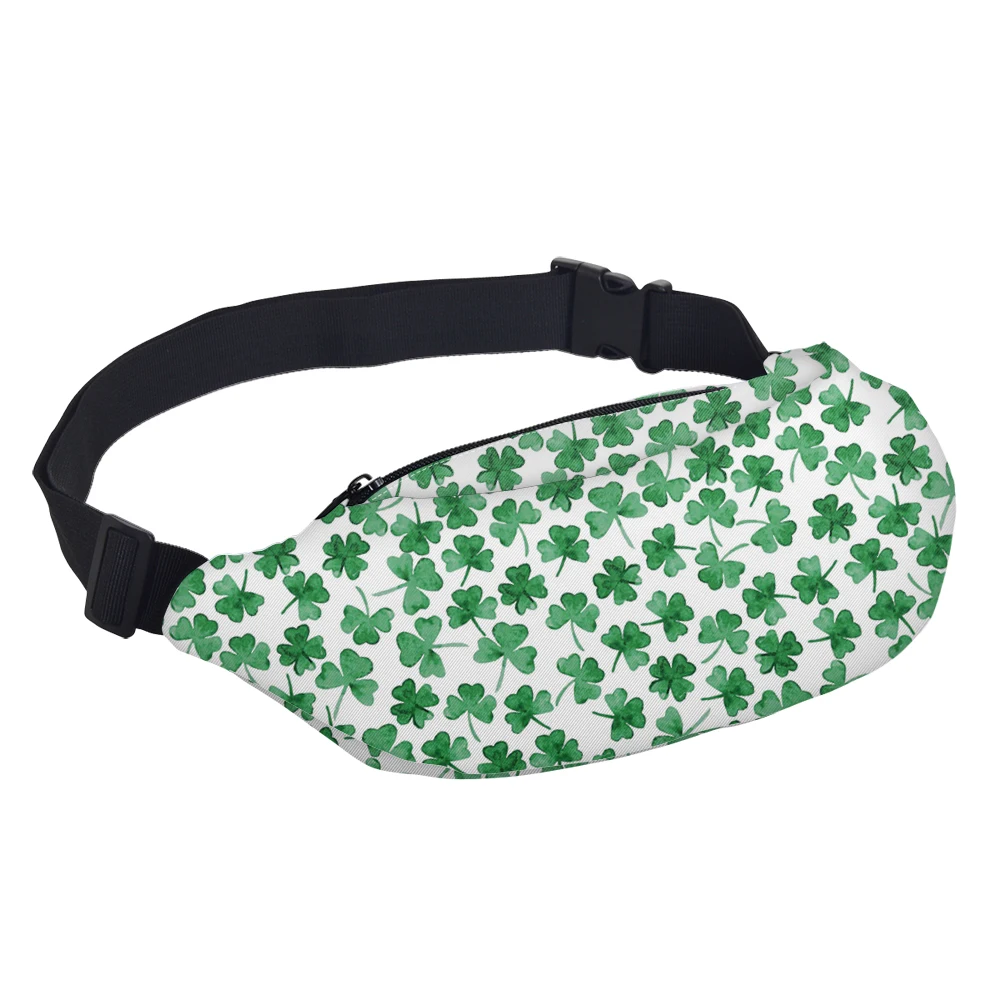 Deanfun 3D Printing Waist bags Hip Bum Bags Clover for Women Fashion with Zipper YB12 # | Багаж и сумки