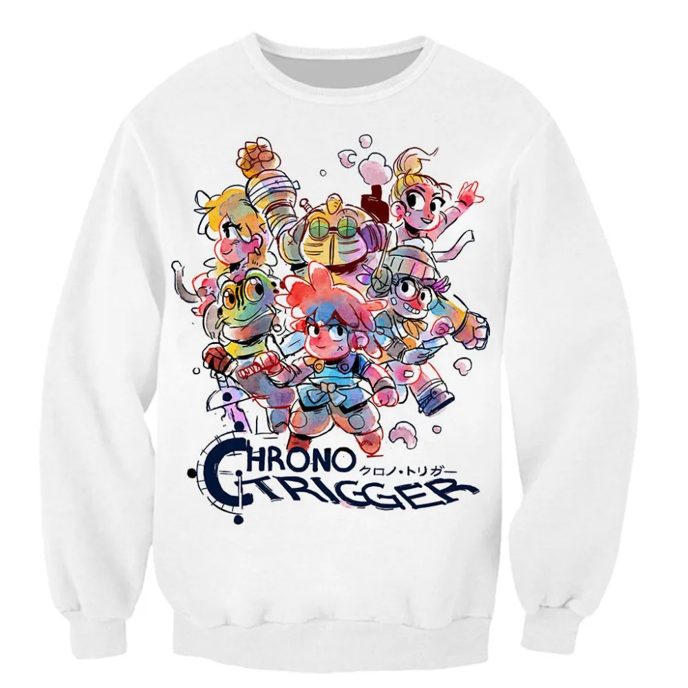 Chrono Trigger men women pullover sweatshirts plain sweatshirt 3D printed cool streetstyle | Мужская одежда