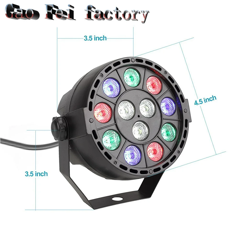Высокое качество 12 Led Par сценический светильник Rgbw 8 Dmx Dream Color широкое