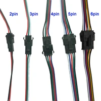 5pairs 2pin 3pin 4pin 5pin 6pin jst led connectors male and female connector for 3528 5050 ws2811 ws2812 led strip tape light