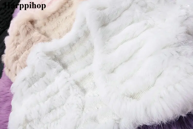 Хит продаж 2017 Маленькая шаль для свадьбы Женский вязаный из меха кролика накидка