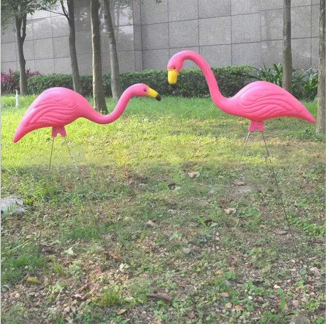 2 шт. украшение в виде фламинго для дома сада лужайки Рождественская тема декор