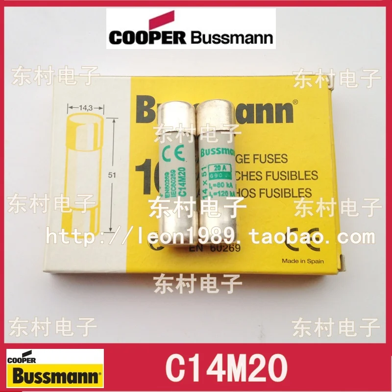 Предохранитель BUSSMANN C14M20 20A C14M25 25A C14M32 32A 690 10 шт./партия|fuse switch|fuse testerfuse |