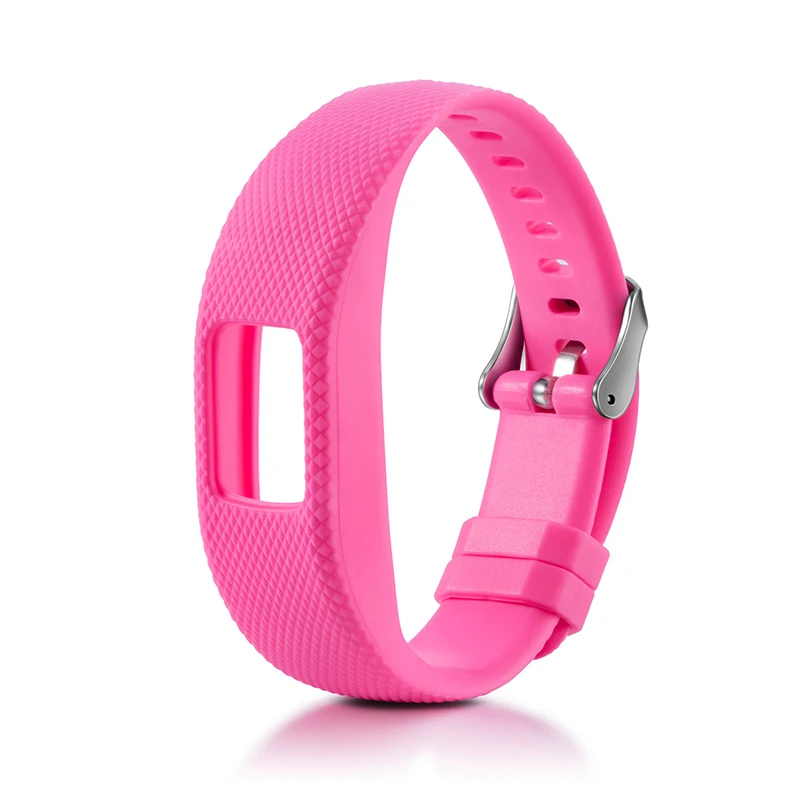 Розовый Essidi резиновый ремешок Застежка для Garmin Vivofit 4 быстросъемный ремешок Пряжка для Garmin Vivofit 4 - Цвет: Розовый