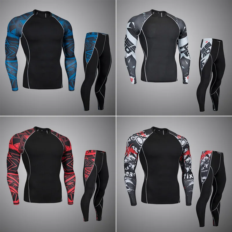 Высококачественное новое термобелье мужские комплекты нижнего белья