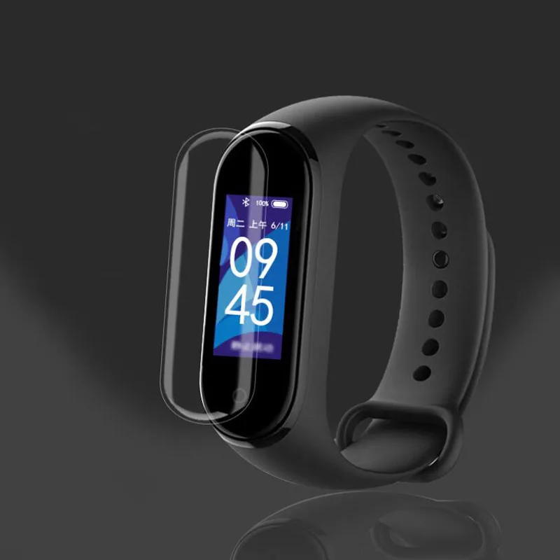 

5pcs TPU Soft Full Coverage Protective Film Guard For Xiaomi Mi Band 4 Band4 Miband 4 Smart Wristband Screen Protector Cover