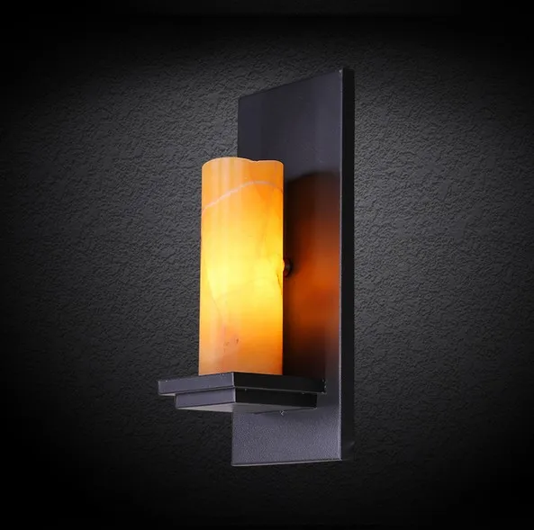 Мраморное настенное бра в старинном стиле лофт винтажный настенный светильник