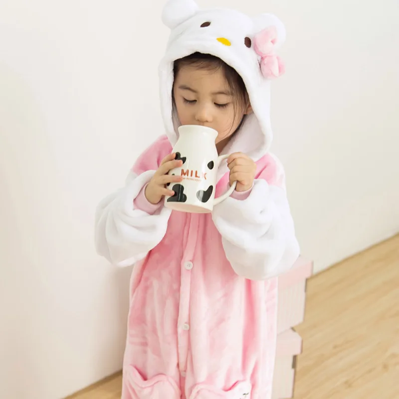 Одежда для дома фланелевая пижама детская в виде животных кингуруми кингурумми