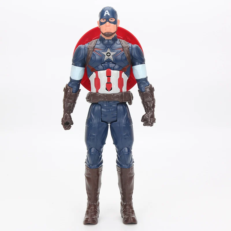 Игрушки Marvel, 26-30 см., Электронная Фигурка Человека-паука, Капитана Америки, титанов, супергероев, Человек-паук, Ультра ПВХ, фигурки
