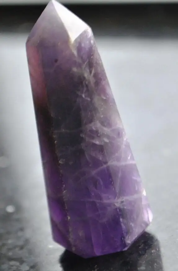 

High Quality Dream Amethyst Quartz Crystal Wand Point Healing Stone
