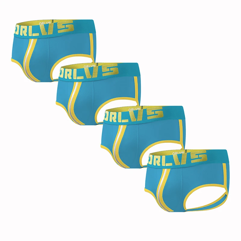 Нижнее белье orlvs Мужские jockstrap открытая задняя часть хлопок сексуальная спина