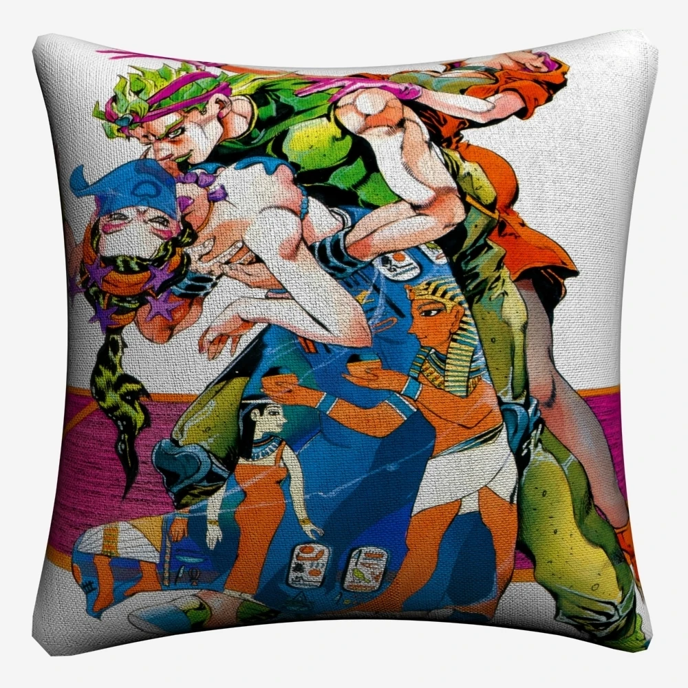 Dio Брандо Jojo Аниме Фигура декоративная льняная подушка для дивана размером 45*45 см наволочка домашний декор Чехлы на диванные подушки, подушки