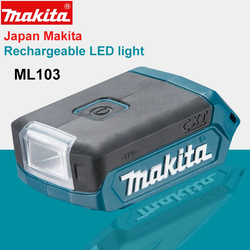 Япония Makita ML103 перезаряжаемый светодиодный светильник флэш-светильник зарядное рабочее светодиодное освещение 12Vmax литиевая батарея осветительный светильник er