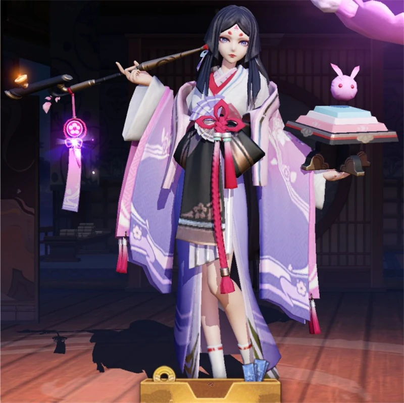 Карнавальный костюм Onmyoji Peach SR Yan Yanluo MOBA Skin кимоно рождественские костюмы розовая