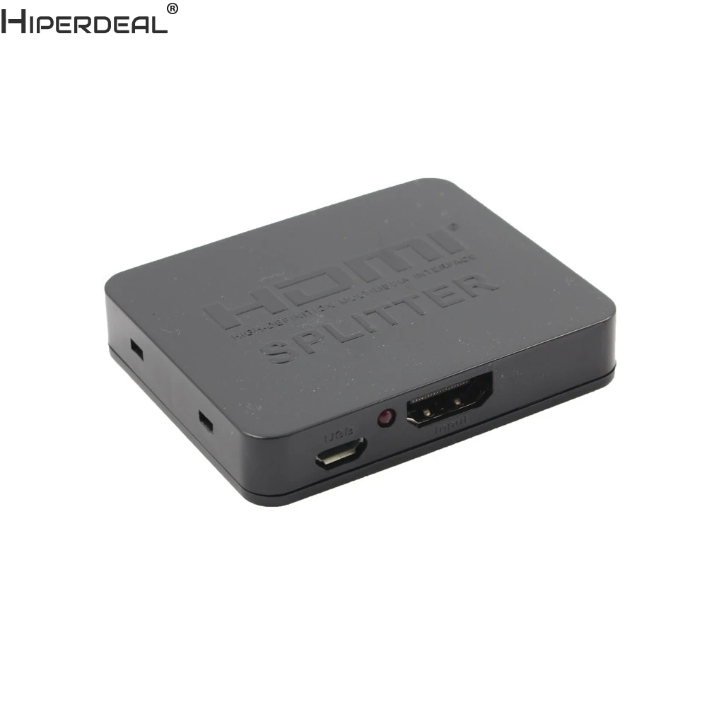 HIPERDEAL полезный Полный 3D 4k HDMI сплиттер 1x2 1 в 2 из ретранслятора усилитель подключения 2 TVsHW