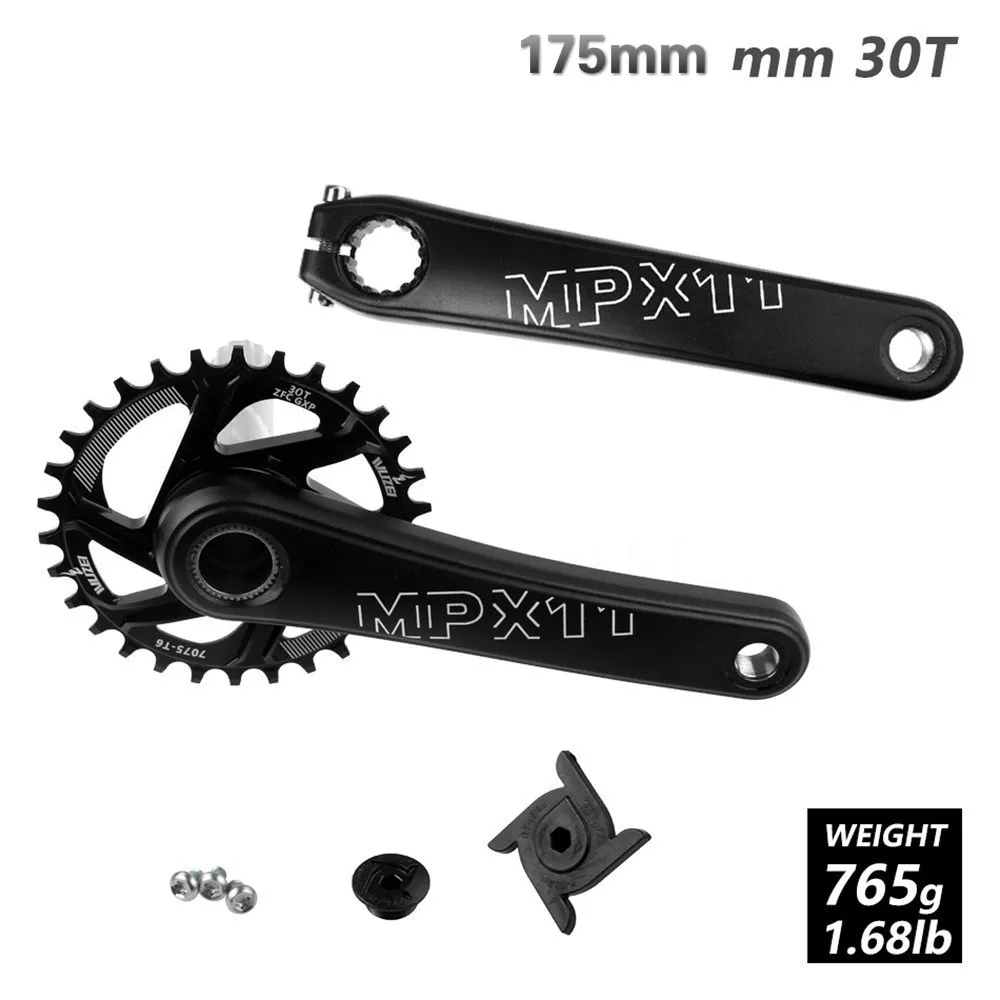 175mm black 30t Prowheel 175 мм MTB велосипед для горного велосипеда Mpx11 30/32/34/36/38t звезды шатун для горного велосипеда для Sram Gxp Xx1 X9 модными принтами Xo X01 - Цвет: 175mm black 30t
