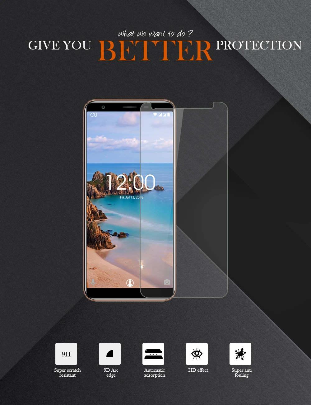 Закаленное стекло для Oukitel C11 Pro C12 Pro K8000 Mix 2 U15 U7 Pro U15S U16 Max U18 U20 Plus Защитная пленка для экрана