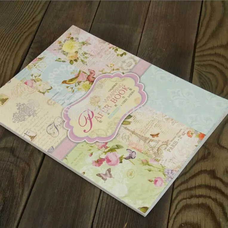 Vintage Flower Wrapping Paper Book Floral Bird Decorative Papers Scrapbook Background Sheet | Дом и сад