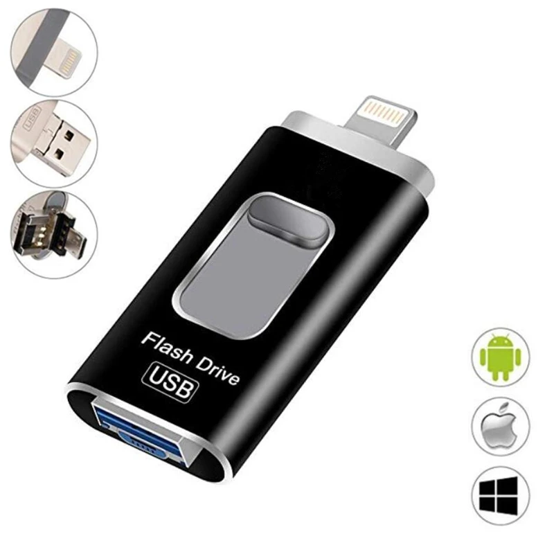 128 ГБ для Lightning USB флеш накопитель карта памяти Внешняя память совместима с