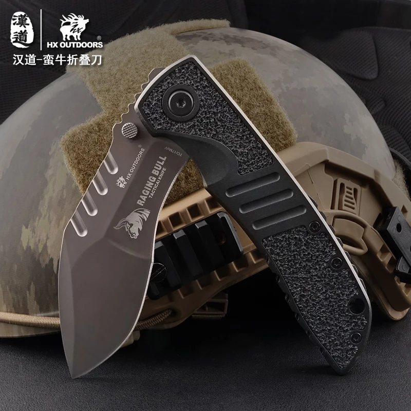 Складной нож HX Outdoor Bull 7Cr17Mov тактические охотничьи ножи для выживания на природе