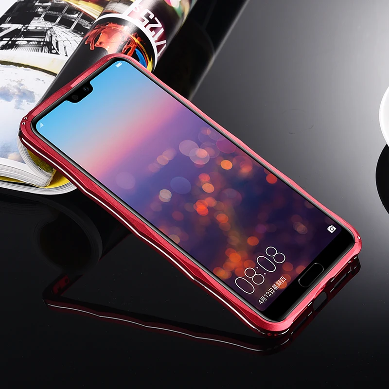 iMatch бампер чехол для huawei P20 Pro роскошный P20Pro Алмазная форма тонкий алюминиевый металлический бампер чехол для huawei P20