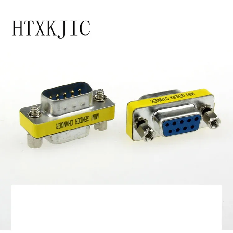 RS232 9 Pin папа к женскому полу конвертер ПК удлинитель адаптер|9 pin male|gender changergender changer
