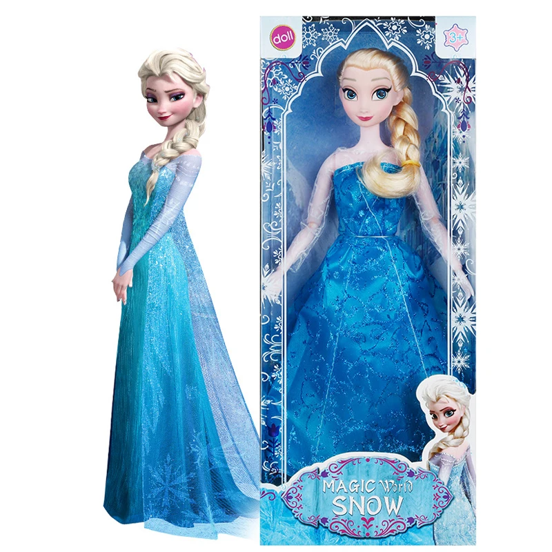 Disney оригинальные Детские Куклы Эльза Анна Принцесса мультфильм Замороженный Снежная королева детские игрушки для девочек Подарки на день рождения модели куклы