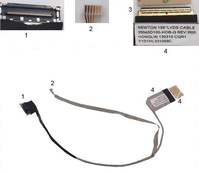Новый ЖК светодиодный видео гибкий кабель для HP Compaq Presario CQ58 PN: 35040D100 H0B G ремонт