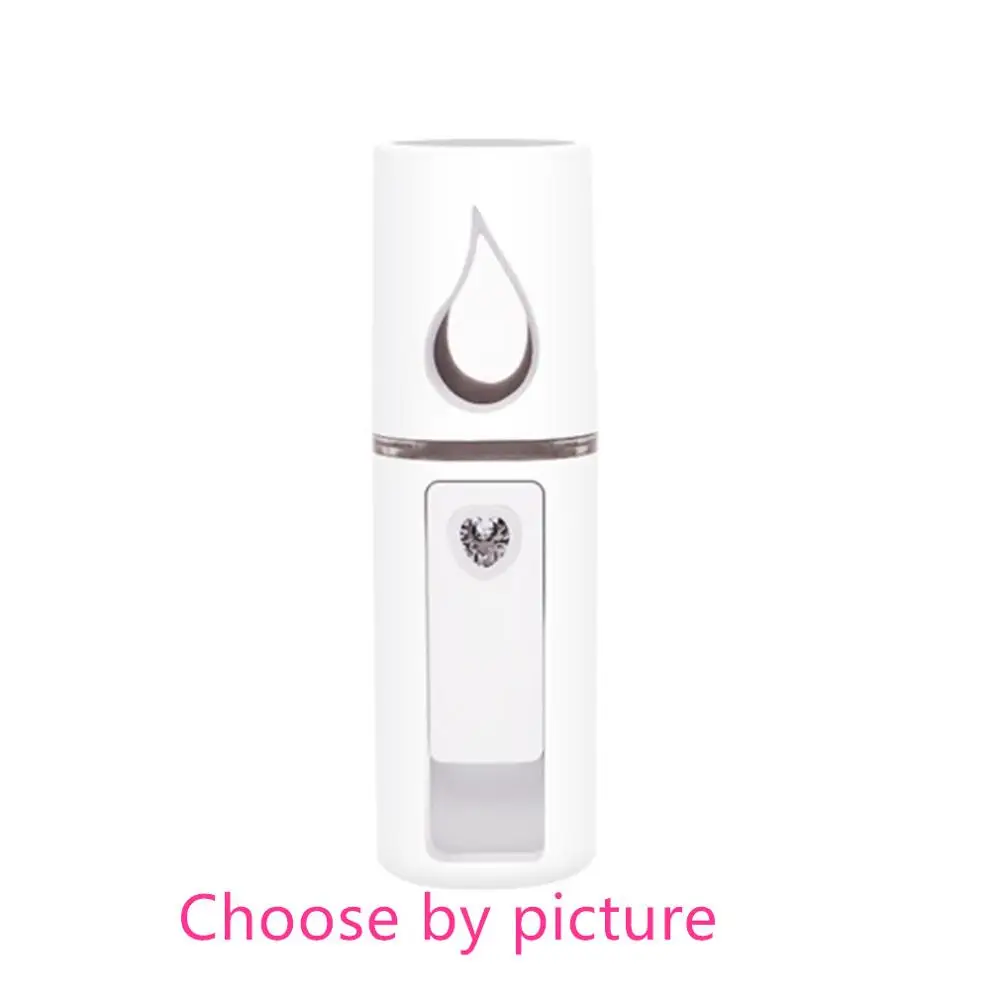 With Mirror Портативный маленький увлажнитель USB Перезаряжаемый ручной счетчик воды зарядка мини паровой увлажнитель для лица с/без зеркала - Цвет: With Mirror