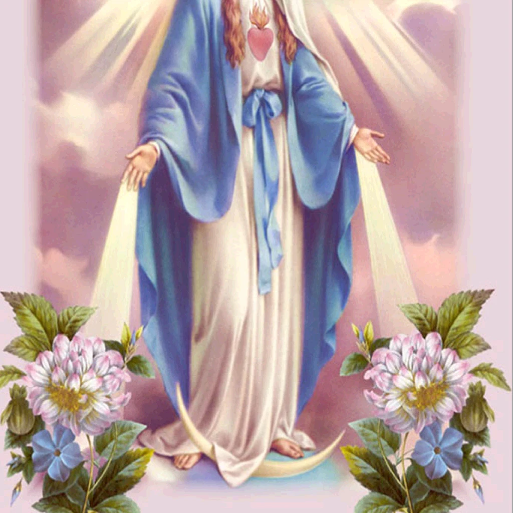 5D алмазная Diy картина ручной работы Virgin Mary вышивка крестиком для домашнего