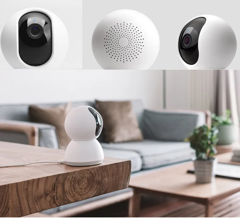 Xiaomi mijia Беспроводная панорамная ip-камера с углом обзора 360 градусов с головкой-колыбелью HD 1080P wifi двухсторонняя аудио сетевая камера для домашней безопасности