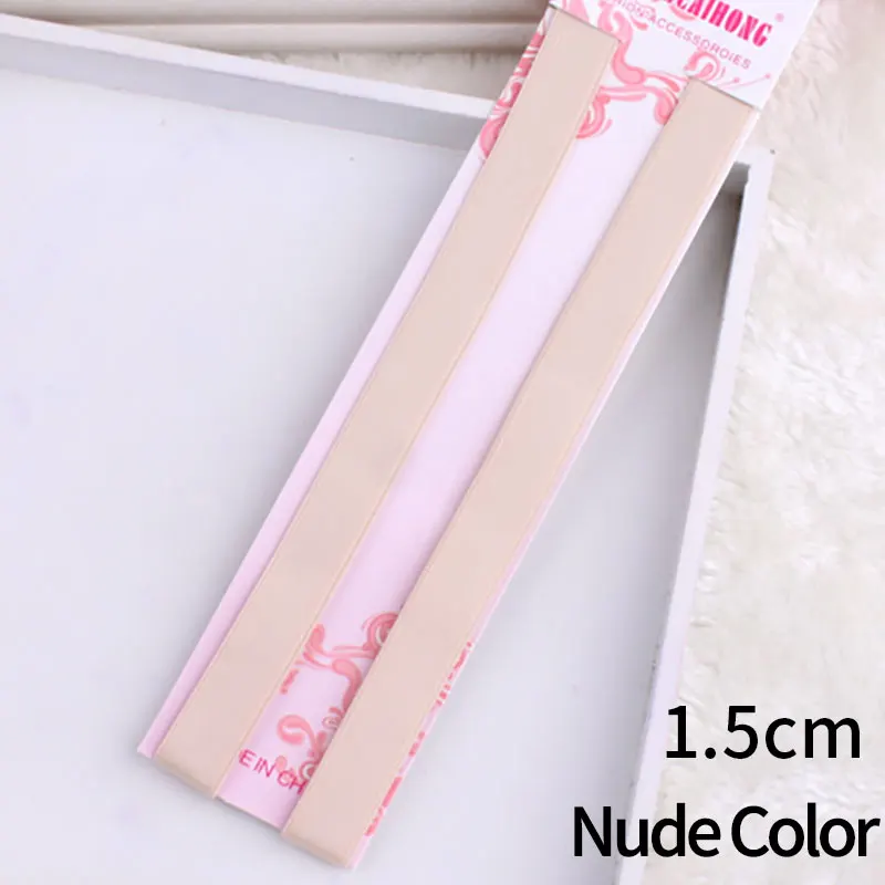 1.5cm Nude Color 1,2 см Разноцветные сексуальные ремни для бюстгальтера, сексуальные крючки, нижнее белье, аксессуары, эластичные скользящие плечевые ремни, регулируемые женские 1,5 см - Цвет: 1.5cm Nude Color