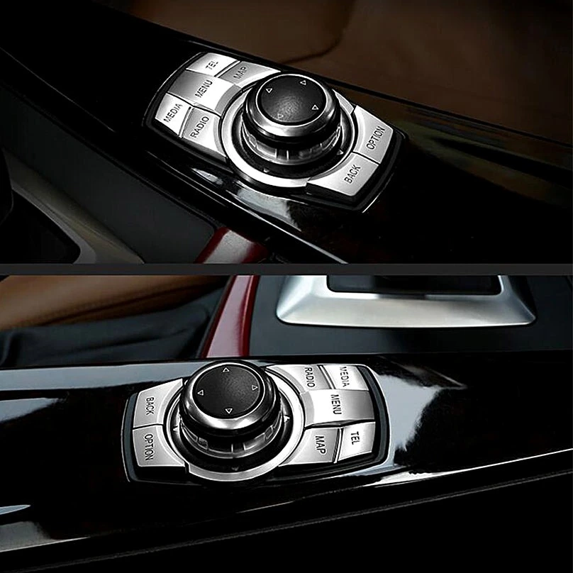 Автомобильная наклейка iDrive Multi-Media 7-Button Обложка для BMW 2 3 4 5 6 X5 X6 i3 Z4 Series | Автомобили