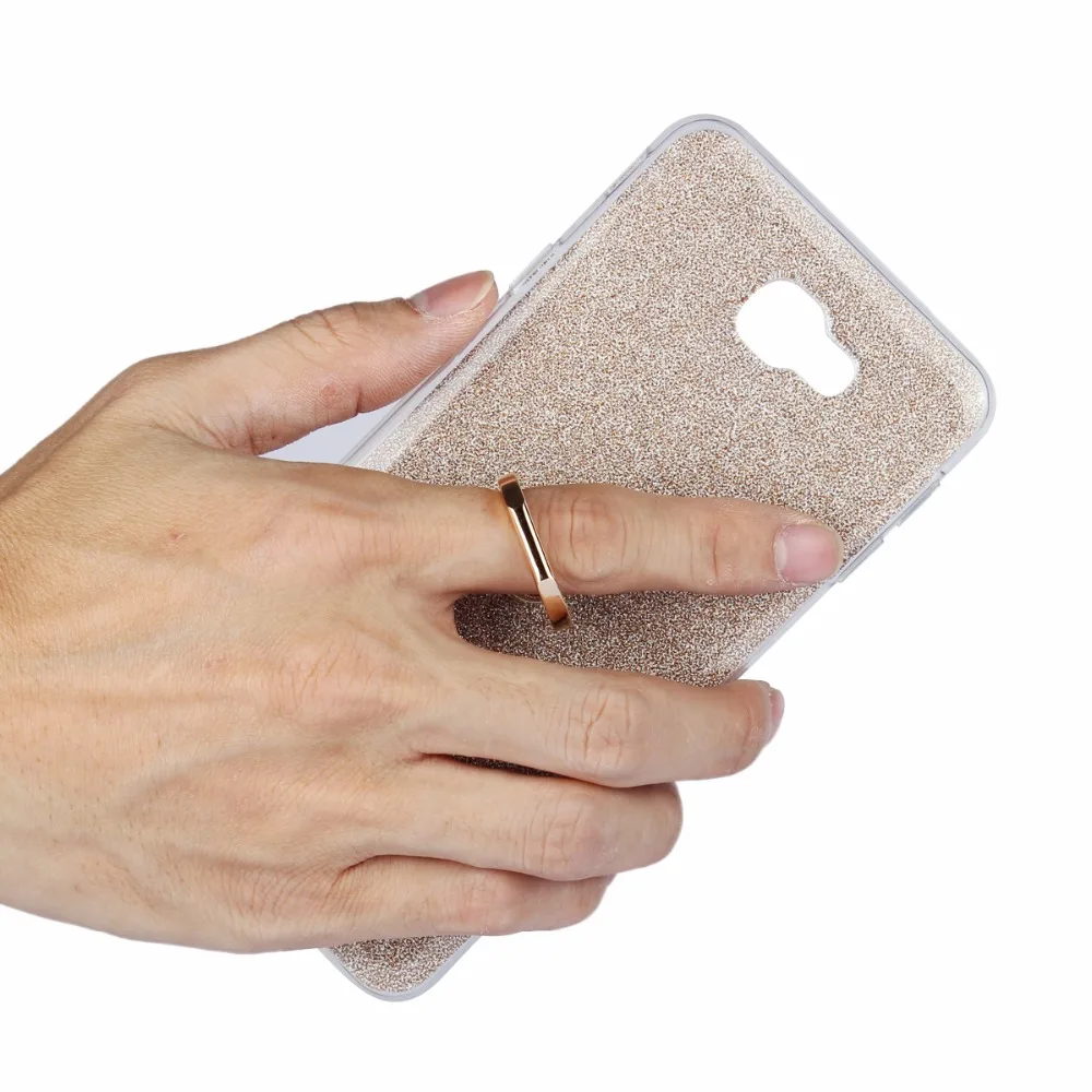 Мягкий чехол для Samsung Galaxy J5 премьер J5Prime силиконовая задняя крышка кожи Bling