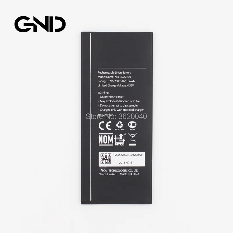 GND 2200 mAh/8.36Wh 3,8 V NBL-42A2200 сменная батарея для neffos C5 TP701A B C E Мобильный телефон батарея литий-полимерная батарея