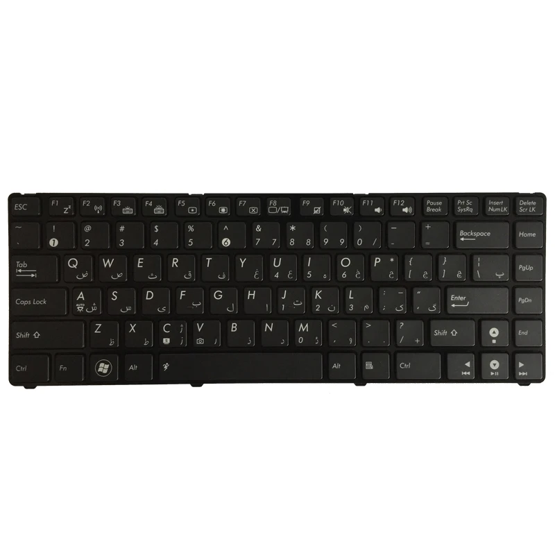 Клавиатура с арабской раскладкой для ноутбука ASUS u20 120IK UL20 1201 1201HA 1201T 1201N AR черная