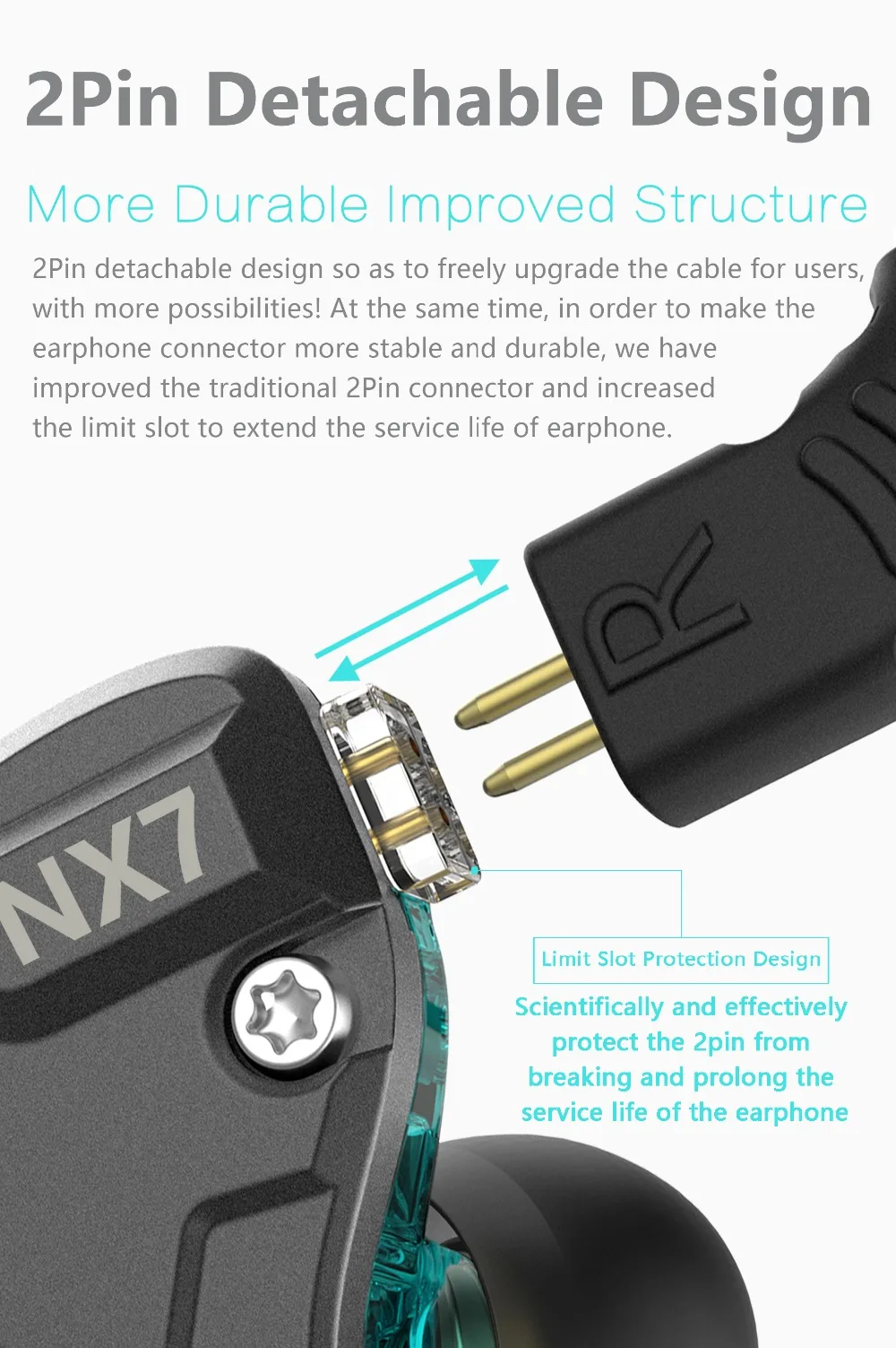 NICEHCK NX7 Гибридный 7 драйвер IEM в ухо наушник 4BA+ двойной карбоновый нанотрубка динамический+ пьезоэлектрическая керамика HIFI монитор сценический 2Pin